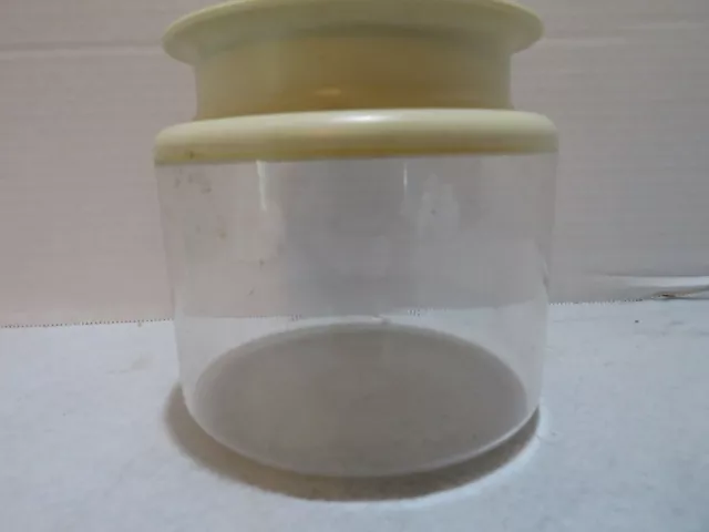 Vtg Tupperware Counterparts Ii 3-3/4 C Canister Almond