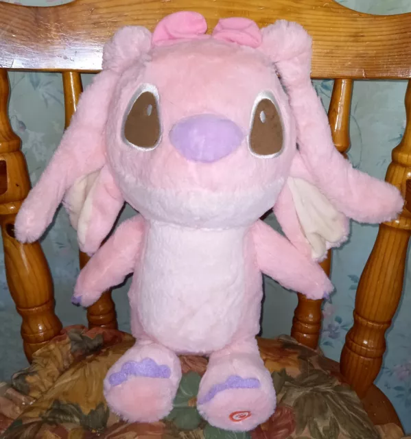 Disney Lilo & Stitch Engel aufleuchtende Wangen Stofftier Plüschtier 16"" Sehr guter Zustand