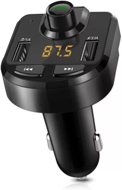 Transmetteur FM Kit mains libres Bluetooth BT36 pour voiture Lecteur audio MP3