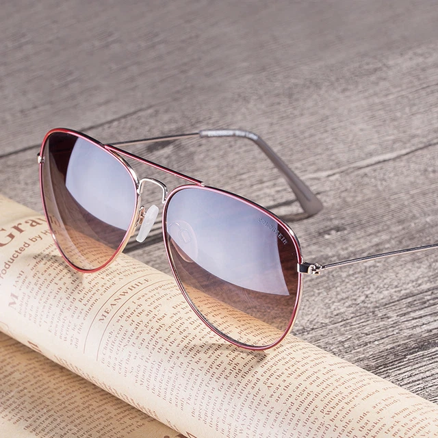 Square Metal Frame Gradient Sunglasses – UV400 Gold/Brown Hip Hop Style For Men Women