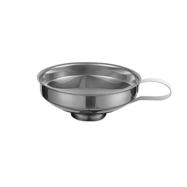 Stainless Steel Wide Mouth Oil Liquid Canning Funnel Hopper Filter Kitchen Tools