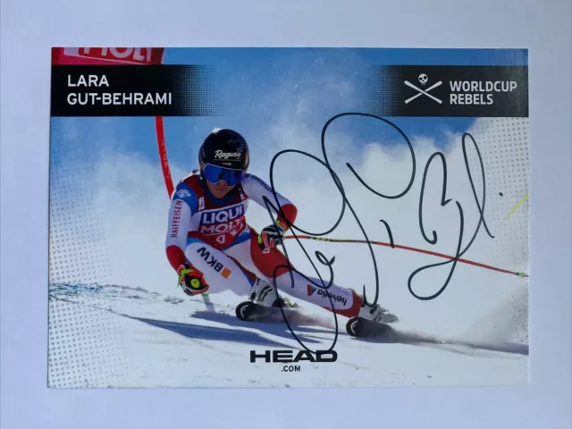 original Autogrammkarte Ski Alpin Lara Gut-Behrami