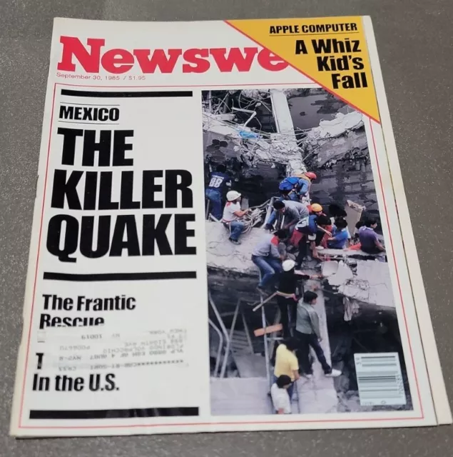 Newsweek Magazine September 30, 1985 Earthquake In Mexico