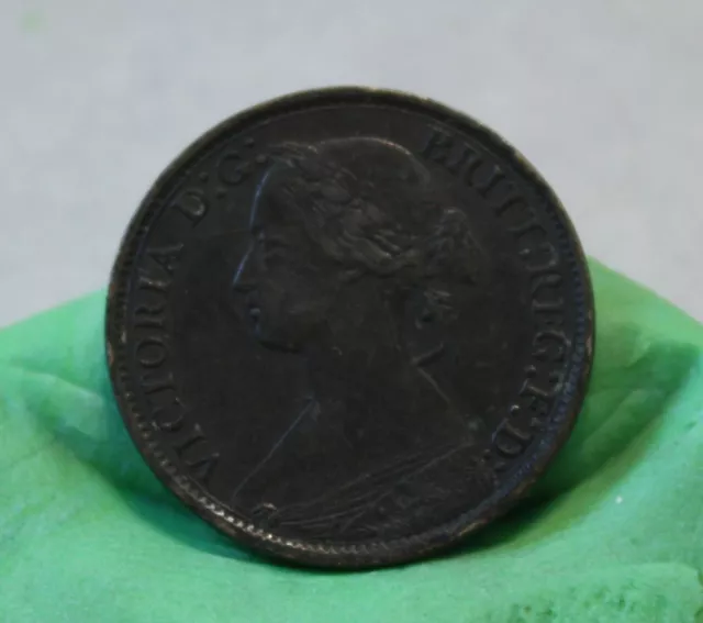 Monnaie royaume uni grande bretagne farthing 1866 victoria