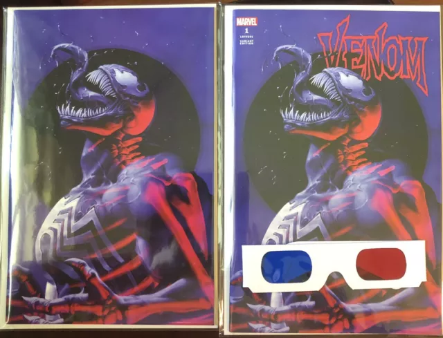 Rare Venom #1 Junggeun Yoon Double Exposure Edition Set W Glasses 2021 LTD 500