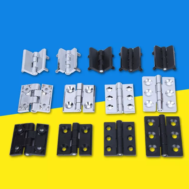 Door Hinge Chrome Zinc / Aluminum Alloy Butt Hinges Internal Doors + Screws Pair