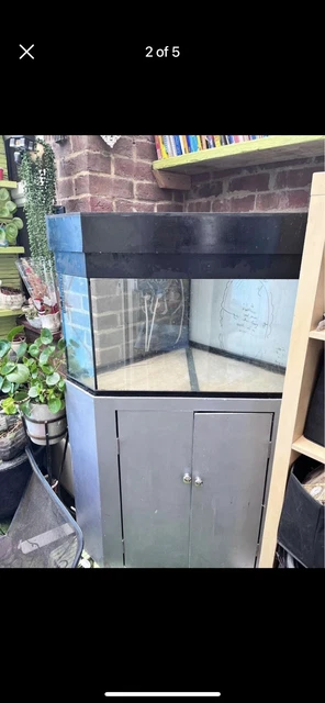 triangle fish tank and stand