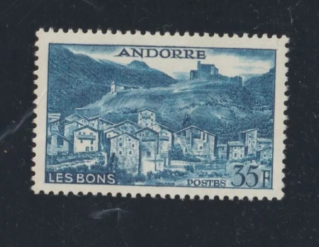 1955-58-ANDORRE FR.YVERT N°150A 35f Neuf** le hameau des bons