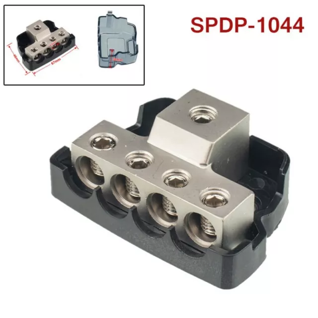 Distribution-Block Junction-Box Series 1/0 Gauge In To4 Gauge Out SPDP-1044