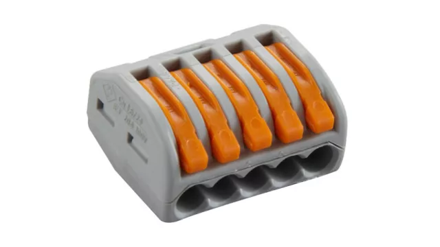 Lot de 3 WAGO 450V 32A 2,5mm²  - 4 mm² Borne de Raccordement 5 entrées