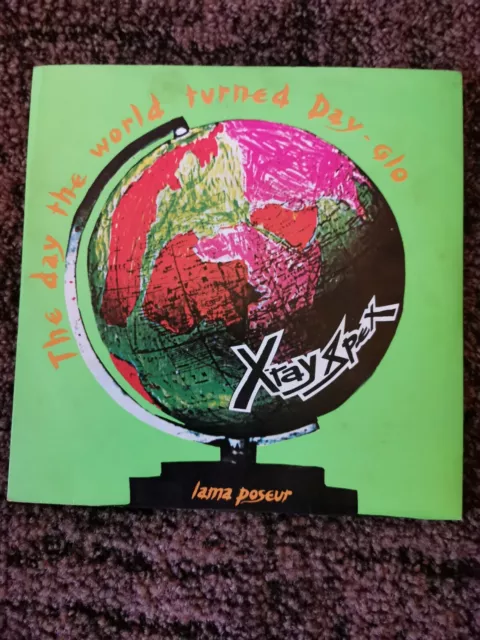 X-Ray Spex - Day The World Turned Dayglo -  7" Orange Vinyl Single