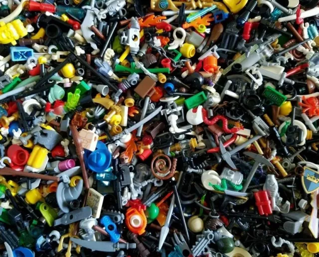 Lego Minifigure Accessories x 50 bulk packs CITY Star Wars tools weapons & more