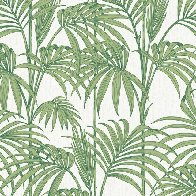 BOUTIQUE Vliestapete Honolulu Palm Green Tapeten