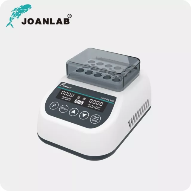 Mini Dry Bath Incubator Heater w/ Heating Block Programmable Lab Incubators