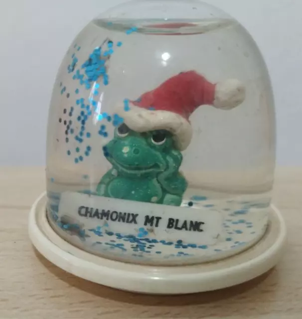 Bola de nieve souvenir vintage Chamomix Mt Blanc Francia