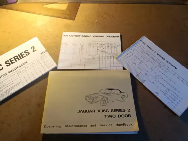 NOS Complete Pack!! Jaguar XJ6C Series 2 Handbook E184/1. Nuffield Press.