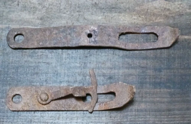 Vintage Handforged Iron Gate Latch Barn Door Antique Old Primitive Farm