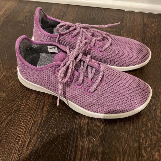 Allbirds Womens Sneakers 8 Purple TR Tree Runners Lace Up Lightweight Shoes