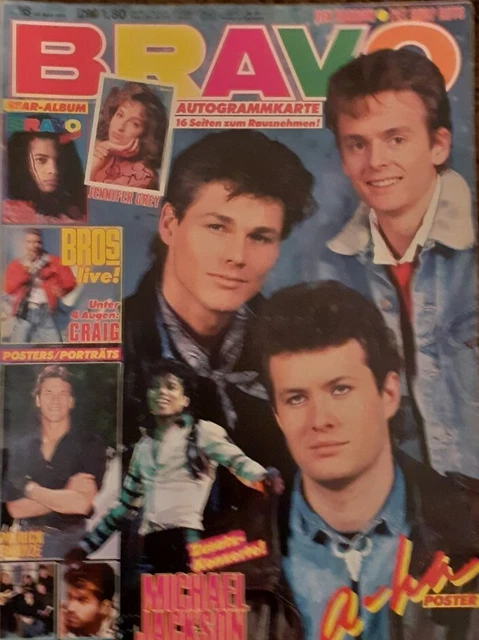 Bravo Nr. 18/1988-KOMPLETT-AK:J.Grey/Staralbum:T.T.D'Arby/Poster:A-ha+P.Swayze