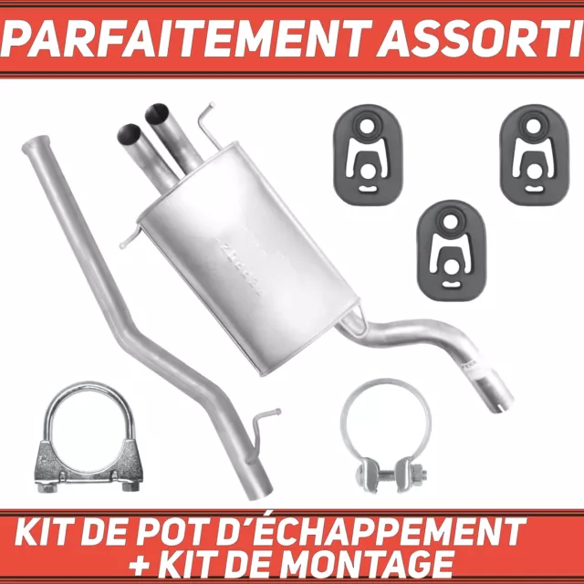 Kit de pot d’échappement pour Mercedes C C270 W203 T203 S203 2.7 CDI (00-07)