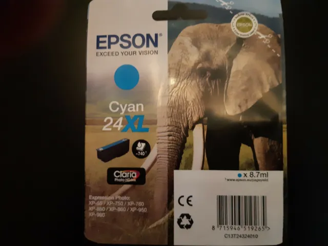 Epson Tinte 24 XL cyan (1x8,7ml)
