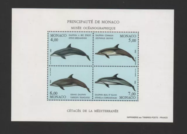 Timbre de Monaco Neuf ** n° 1821 à 1824 Bloc 56