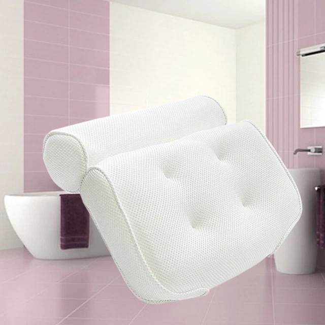 Accessori Vasca Vasca Vasca Bagno Cuscino Poggiatesta Tappetino Vasca Bianco