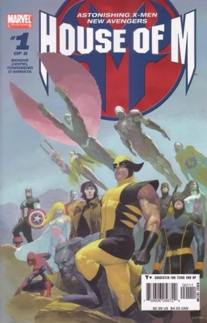HOUSE OF M #1 A (2005) NM, KEY! 1st App CRITI NOLL and WANDA ALTERS REALITY!