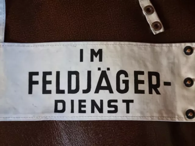 Original Armbinde BW Bundeswehr Militärpolizei "Im Feldjäger Dienst"