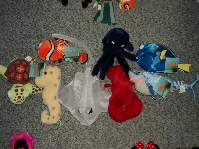 Le Monde de Némo peluches 20 cm soft plush Disney LOT DE 8 PELUCHES NEUVES