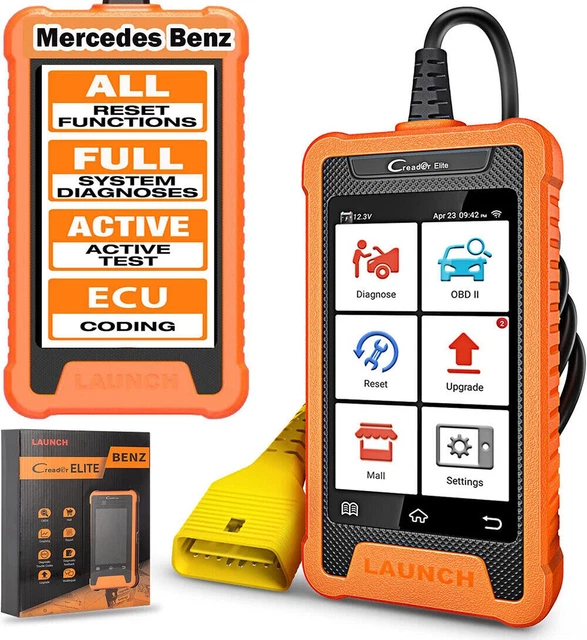 LAUNCH Creader Elite for Mercedes Benz Full System OBD2 Diagnostic Tool Scanner