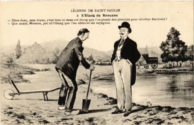 CPA Legende de St-SAULGE - L'Etang de Ranceau (457098)