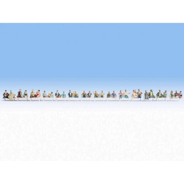 Noch 16050 1/87 H0 Personnages Figurines Voyageurs Assis Sans Jambes 30 Pieces