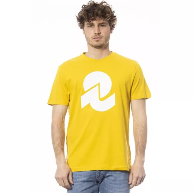 Invicta Ensolleillé Jaune Ras Cou Logo Homme T-Shirt Authentique