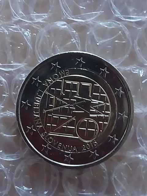 Pièce de 2 euros commémorative Slovénie 2015 Emona