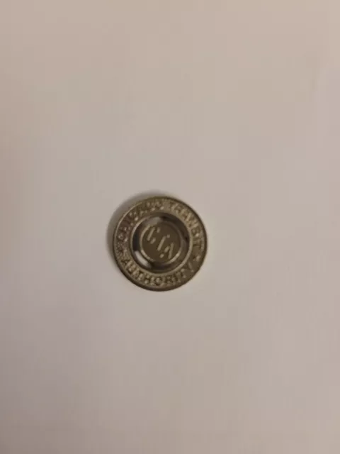 CTA Chicago Transit Authority token for bus or subway 1970s