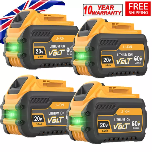 For Dewalt DCB546 18v / 54v XR FLEX VOLT 9.0ah Battery DCB547-XJ Cordless Power