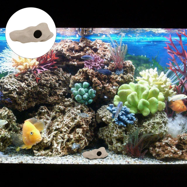 3 Pcs Ceramic Shrimp House Ceramics Aquarium Breeding Cave Hideaway Pipes