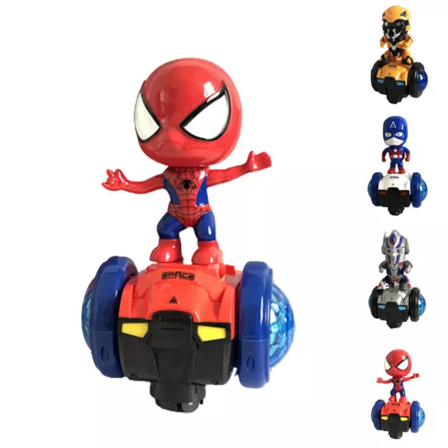Superhero Dancing Robot Toys Baby Kids Electric Car Light Sound Interactive Toy.