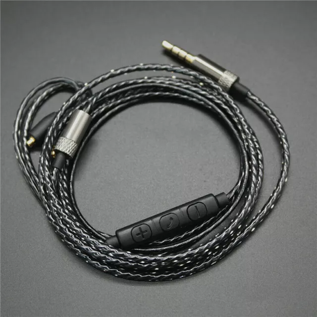 Ersatz-MMCX-Audiokabel mit / Mic Volume Control für Shure se215 / se425 / se535