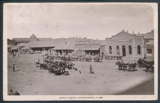 South Africa EF Johannesburg 1925 AK Market Square 1886