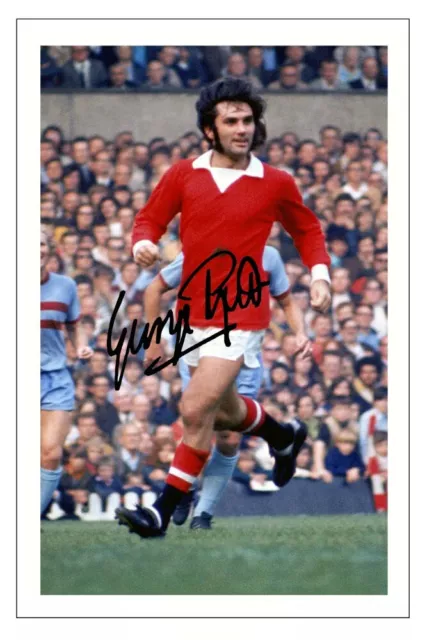 George Best Manchester United Signed Autograph Photo Print Soccer
