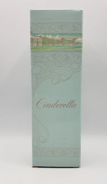 Fairy Tale Collection Cinderella Avon Porcelain Doll & Stand 1984 9 1/4" 2