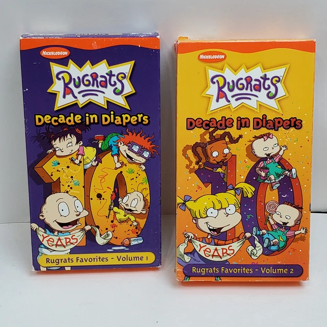 Rugrats Decade In Diapers Vol 1 Diapered Duo Vhs Lot vrogue.co
