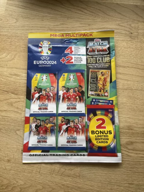 Topps UEFA EURO 2024 Germany Match Attax Trading Cards – 1x ULTRA Mega Multipack