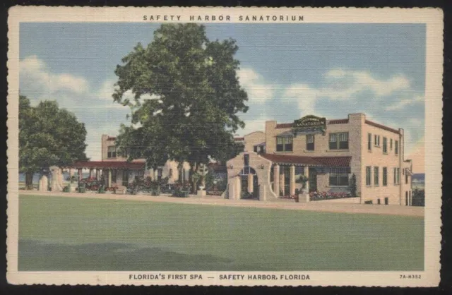 Postcard SAFETY HARBOR Florida/FL  Sanatorium Spa view