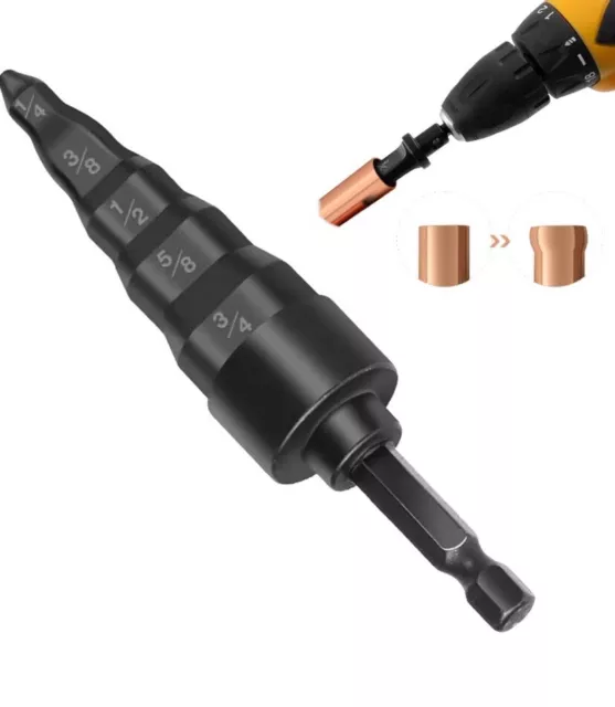 Swaging Tool HVAC 5 in 1 HVAC Swage Tool Copper Manual Pipe Expander Drill Bit