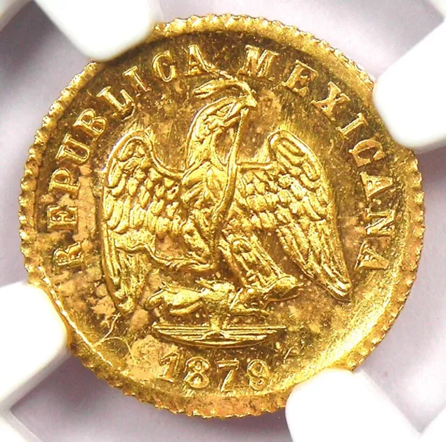 1879-MO Mexico Gold Peso Coin G1P - Certified NGC MS64 (Choice BU UNC)