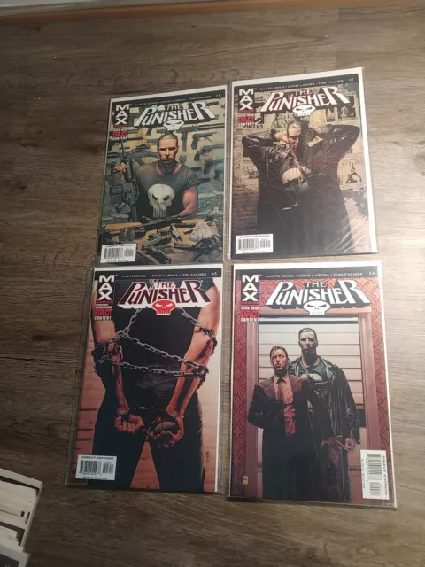 The Punisher Comic Book Lot MARVEL MAX Garth Ennis High Grade 1-36 complete MCU