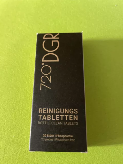 720 dgree Reinigungstabletten Bottle Clean Tablets 20 Stück Neu